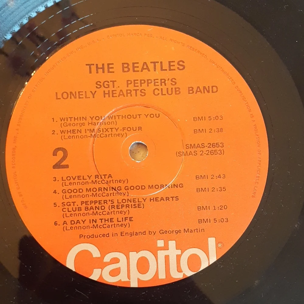 Beatles vinyl record..SGT peppers lonely hearts club band..original 1967 - Picture 11 of 16
